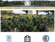 Tablet Screenshot of bosquecounty.us